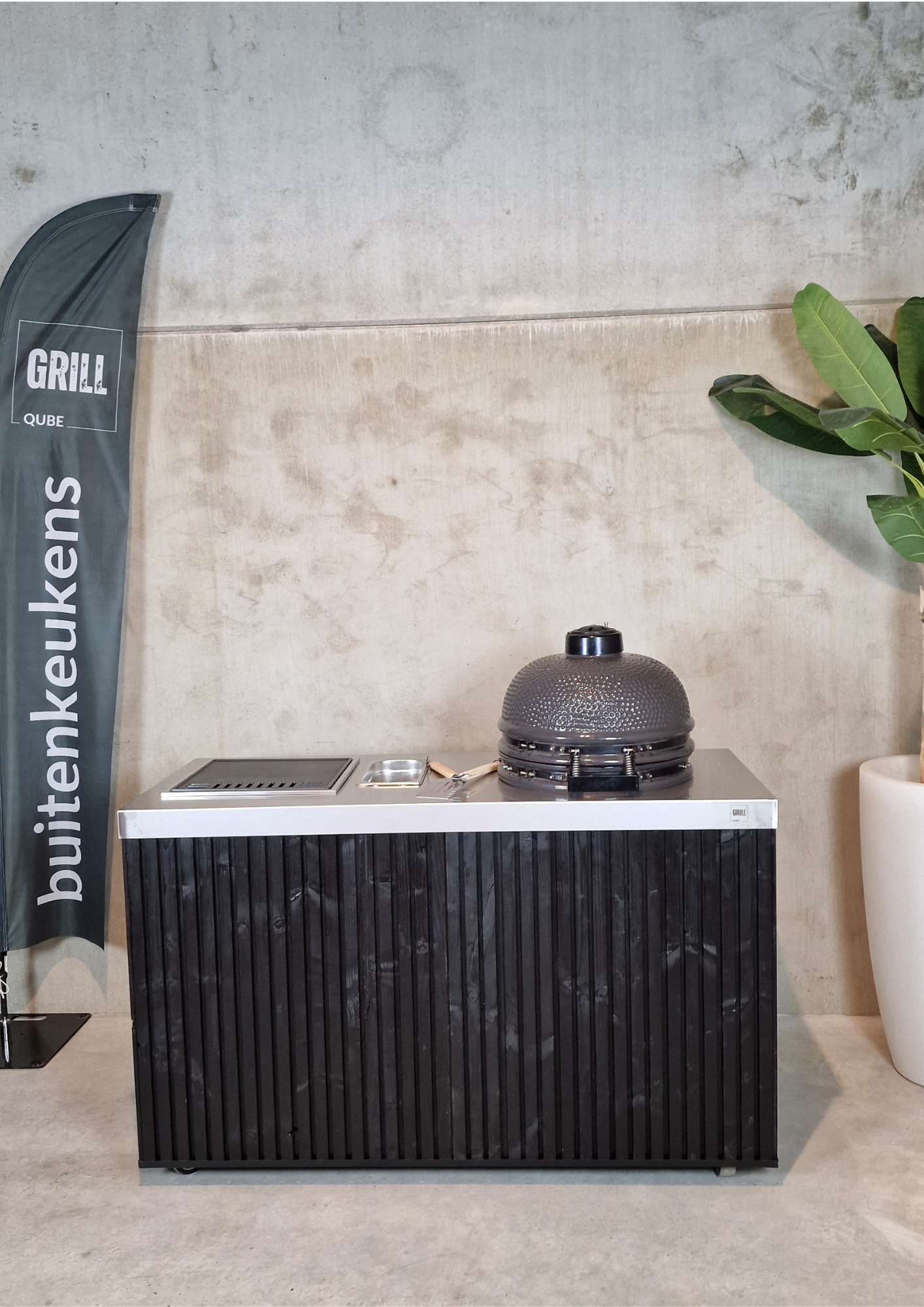 De Grill Qube ESSENCE buitenkeuken - gas grill/ teppanyaki module